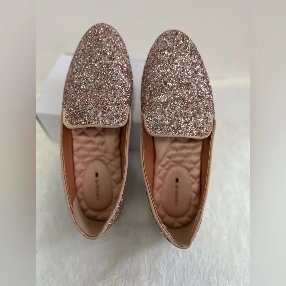 Birdies Silver Sparkle Flats 💞
